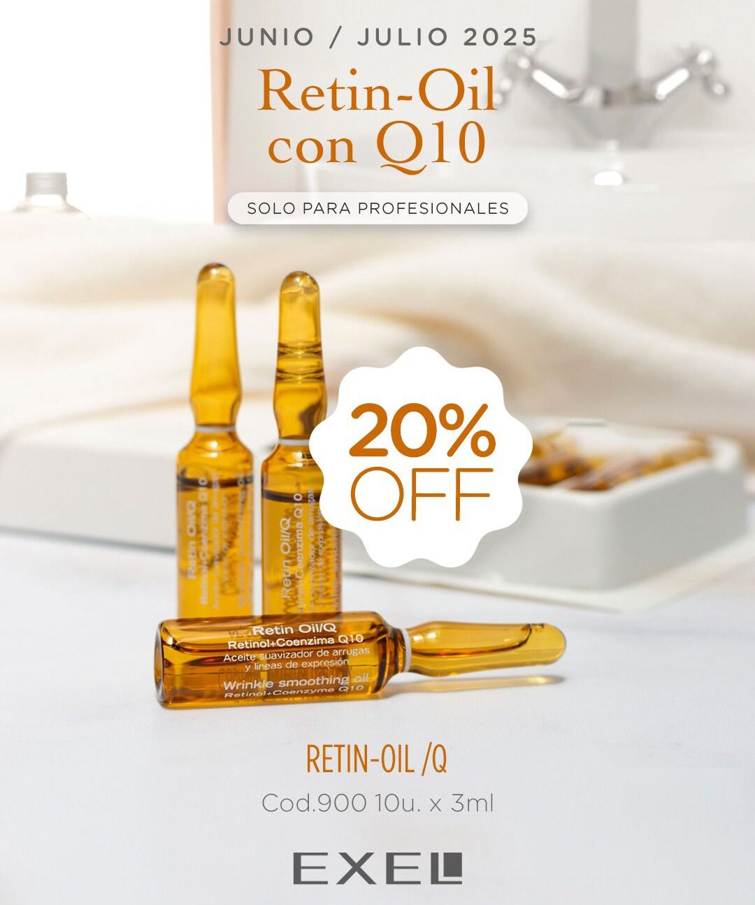PROMO BOOK: Retin-Oil con Q10 x 10 unidades (Junio-Julio)