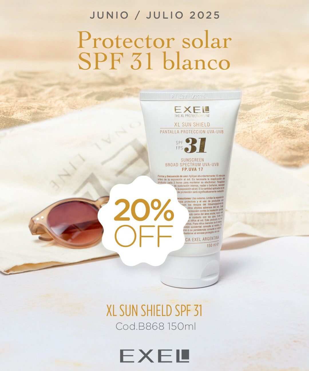 PROMO BOOK: Protector Solar FPS 31 Blanco (Junio-Julio)