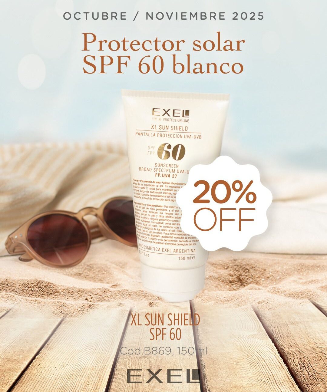 PROMO BOOK: Protector Solar FPS 60 Blanco (Octubre-Noviembre)